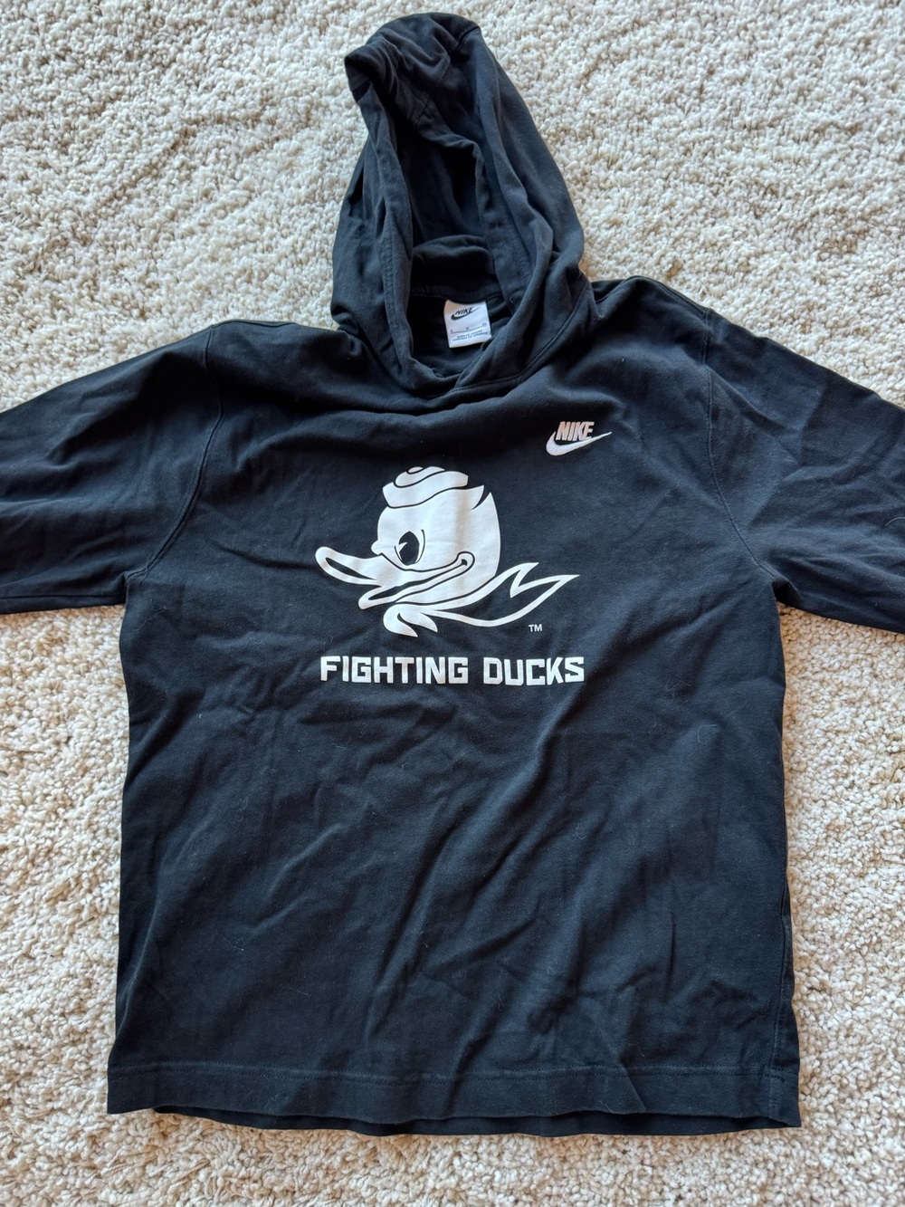 Nike Black Team Issue Hoodie Fighting Ducks Oregon Women’s M
